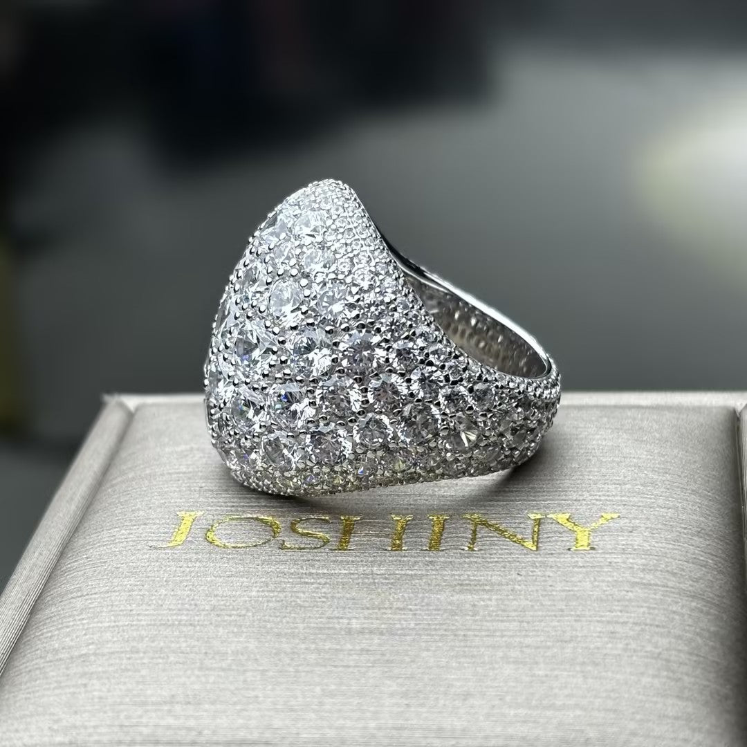 4.0Ctw Brilliant Cut Full-Set Dome Ring-JOSHINY