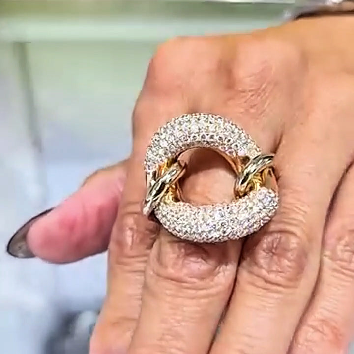 2Ctw Beautiful Circle Gemstone Ring-JOSHINY