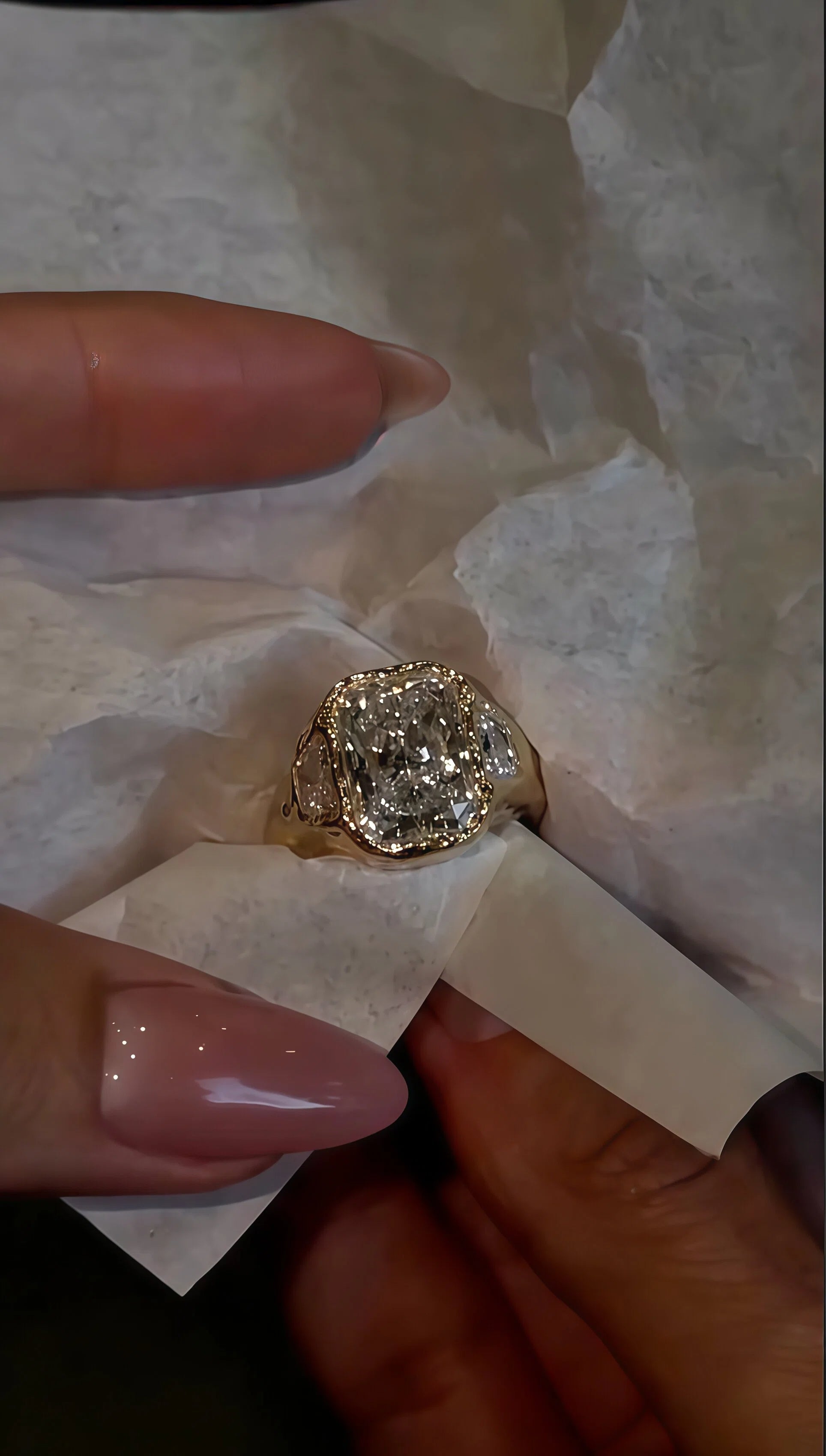 5.56ctw Timeless Radiant Cut Three-Stone Engagement Ring-JOSHINY