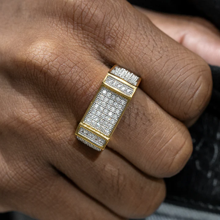 1.95ctw Microset Baguette Faceted Ring-JOSHINY