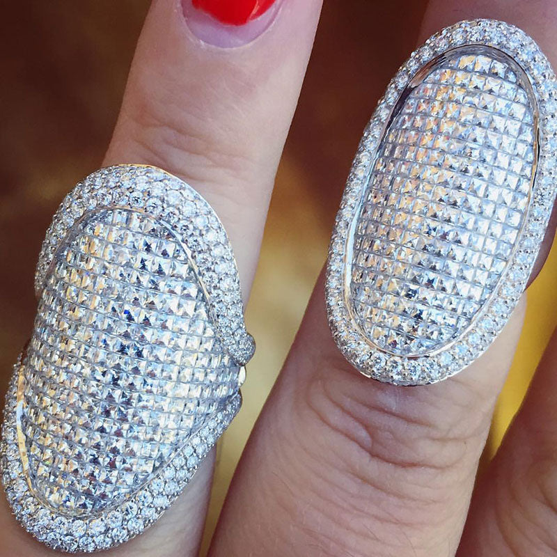 Gorgeous Cocktail Ring Diamond Ring -JOSHINY