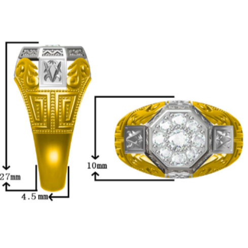 1.25ctw Old Mine Cut Art Deco Ring-JOSHINY