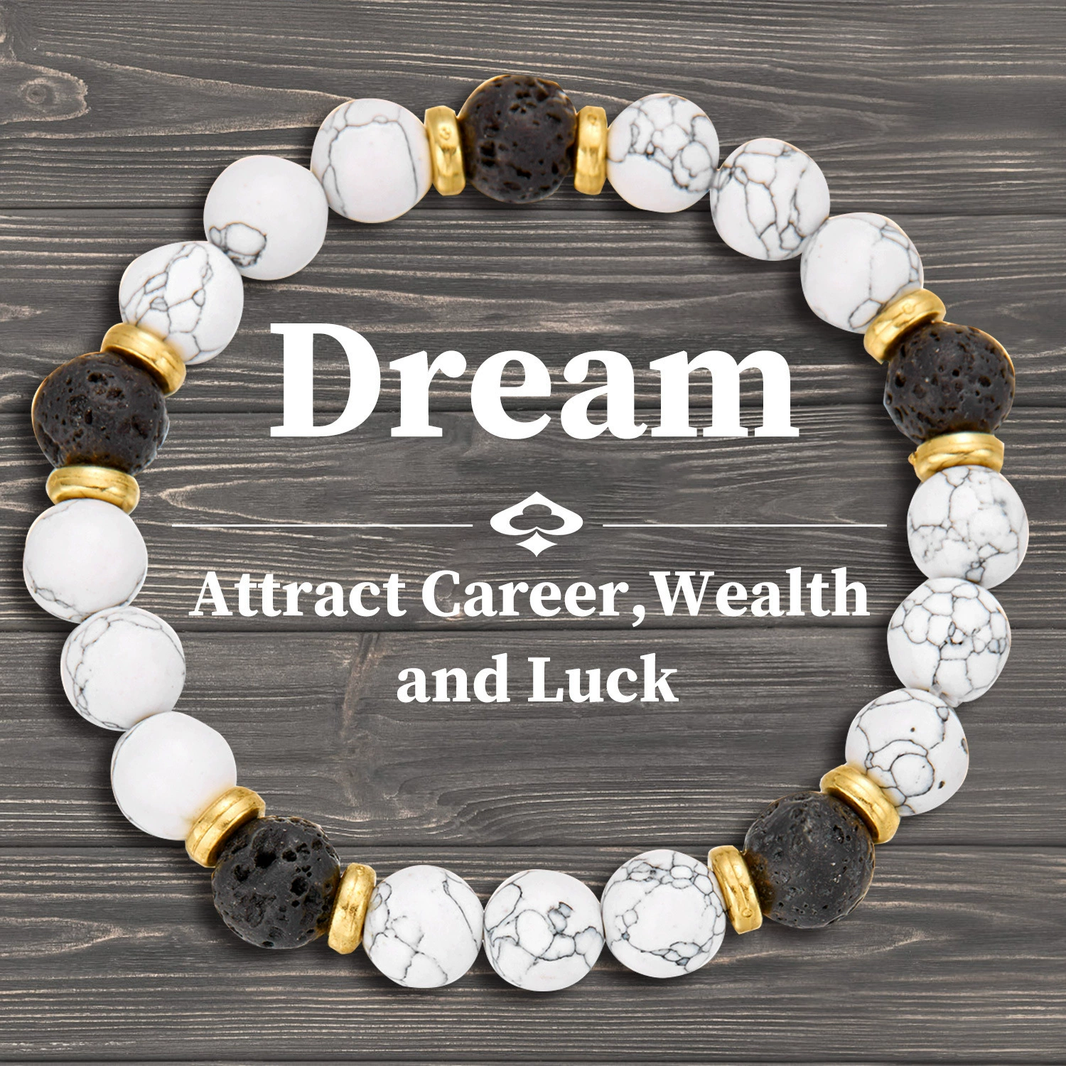Natural Stone Good Luck Bracelet-JOSHINY