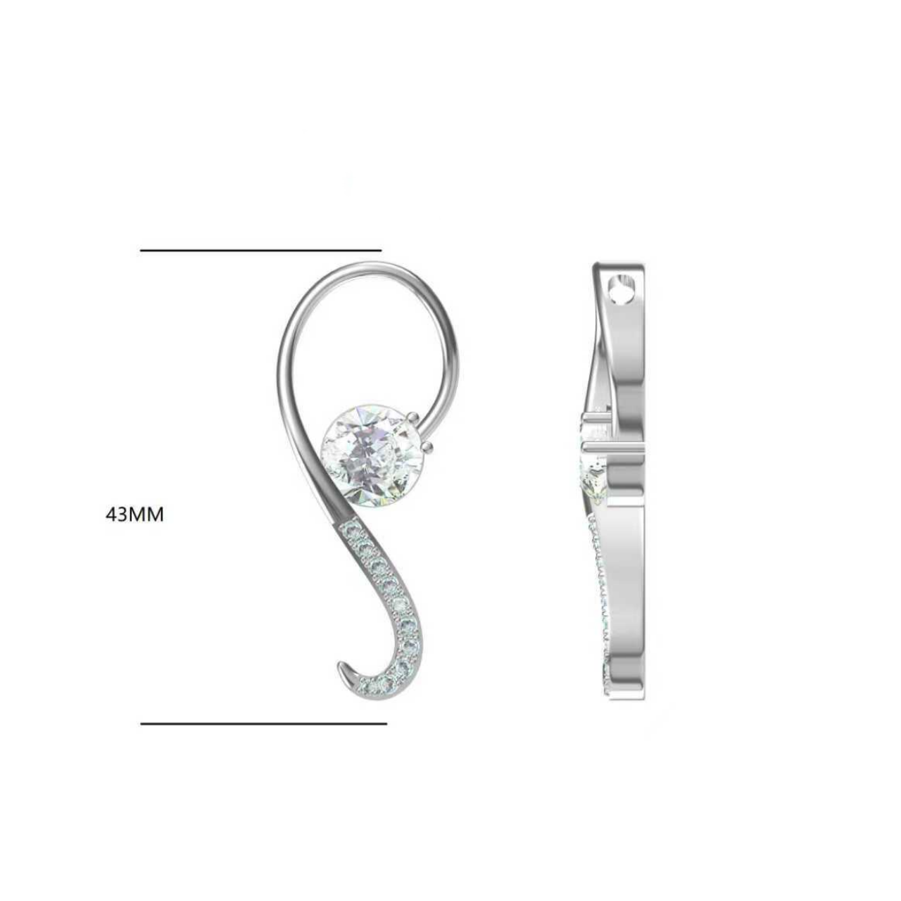 4.05ct Round Cut Elegant Pendant Necklace-JOSHINY