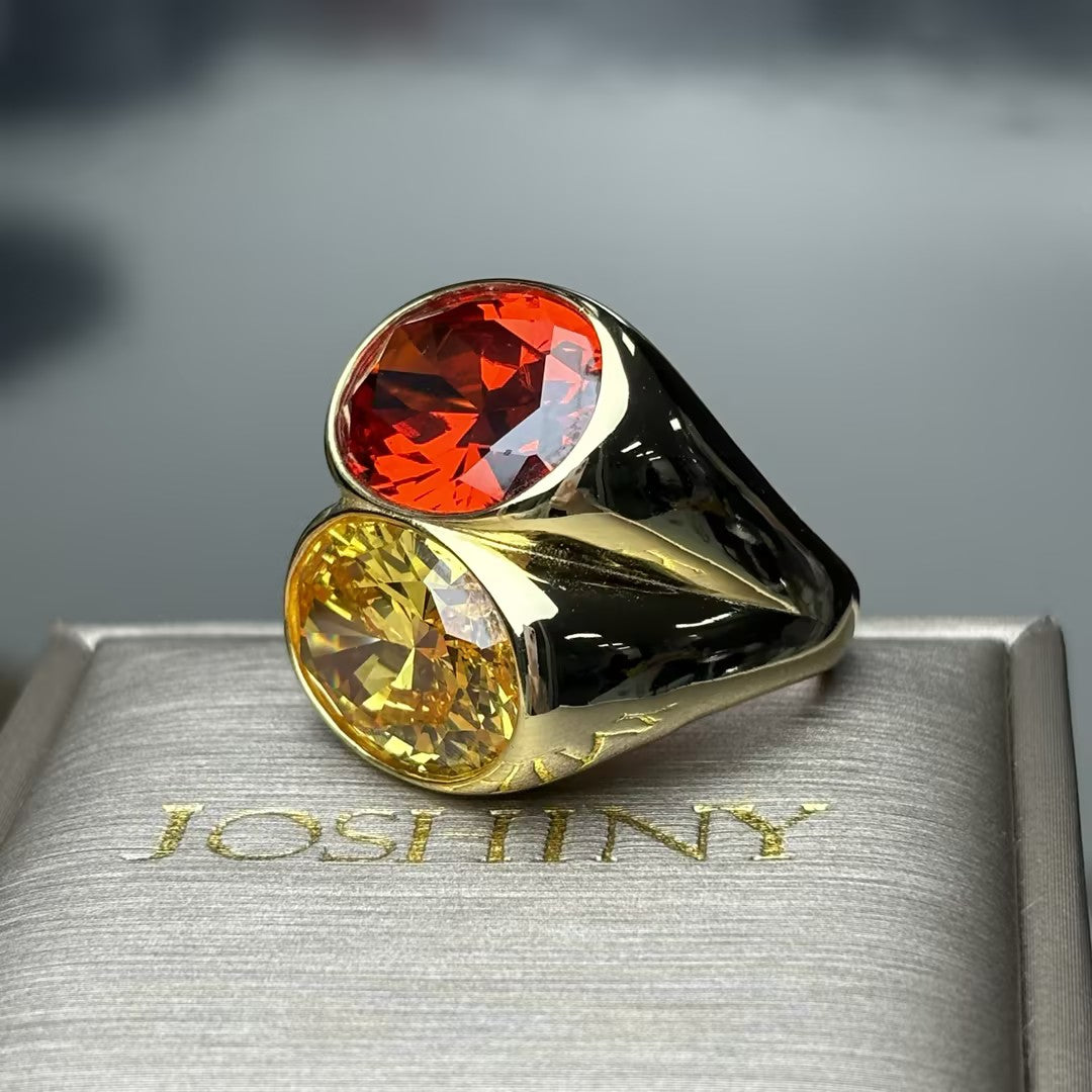 15Ctw Autumn Whispers Citrine Ring -JOSHINY
