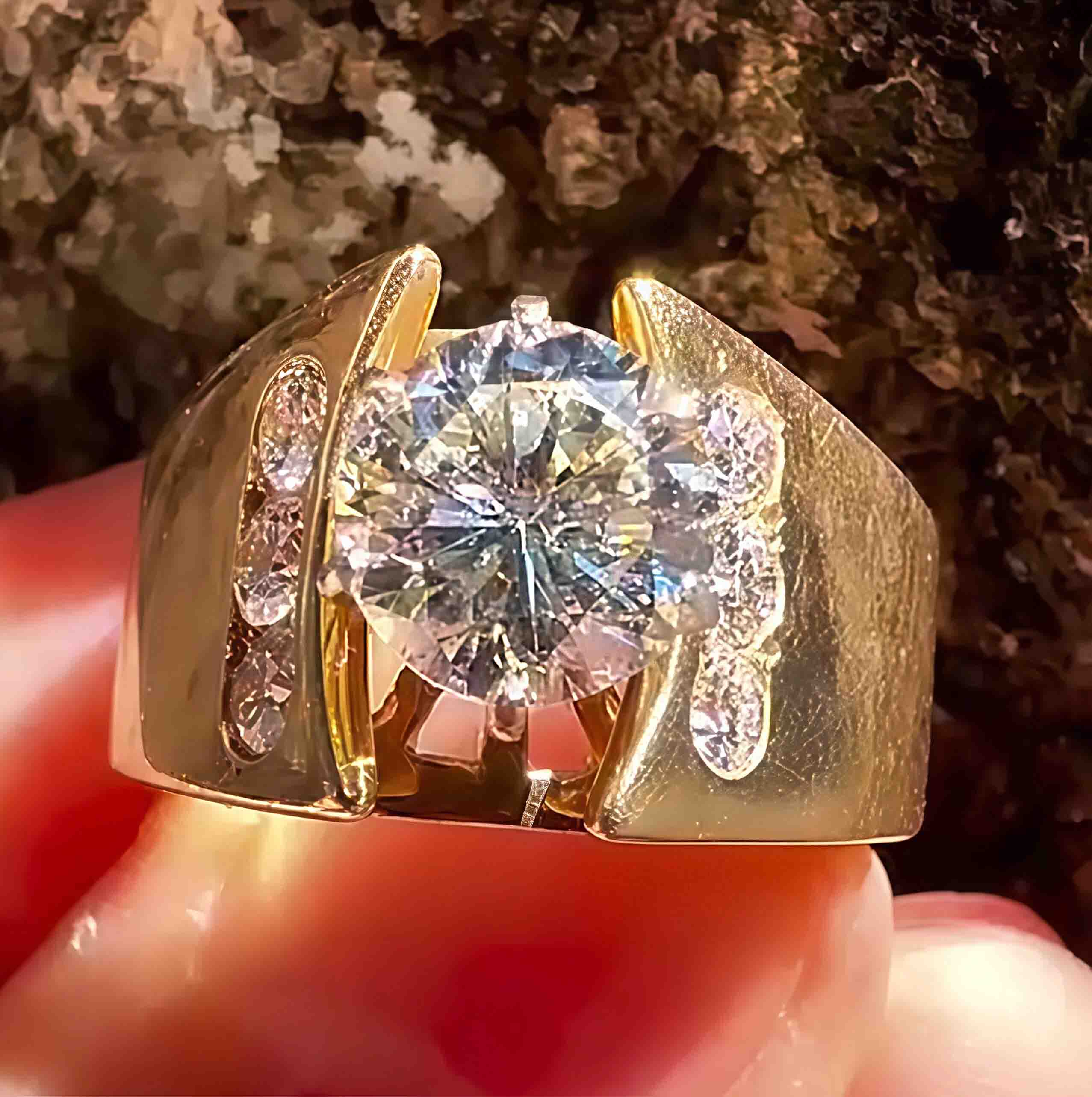 2.5Ctw Vintage Beautiful Gemstone Engagement Ring-JOSHINY