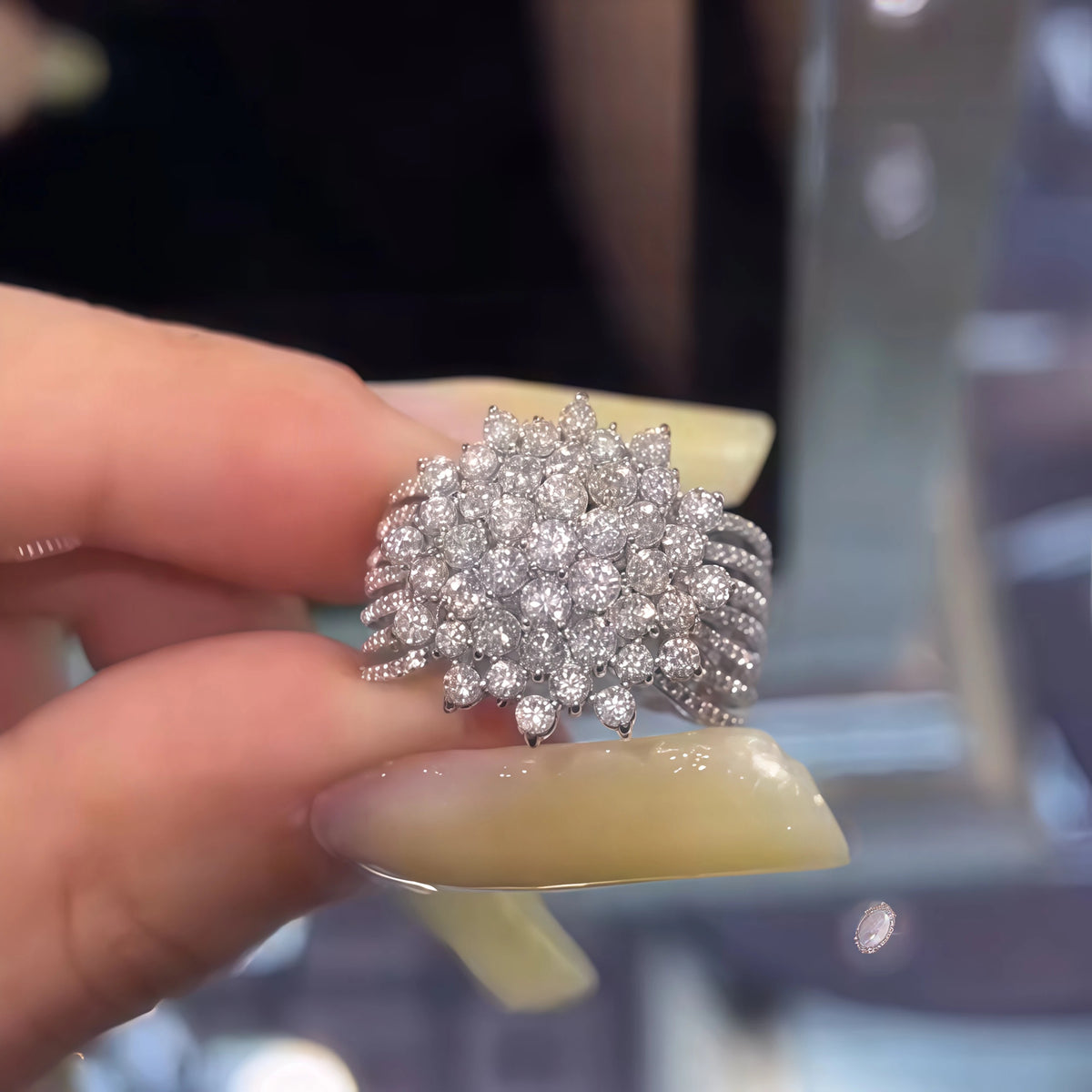 3CTW Round Cut White Cubic Zirconia Vintage 925 Silver Wedding Ring-joshiny