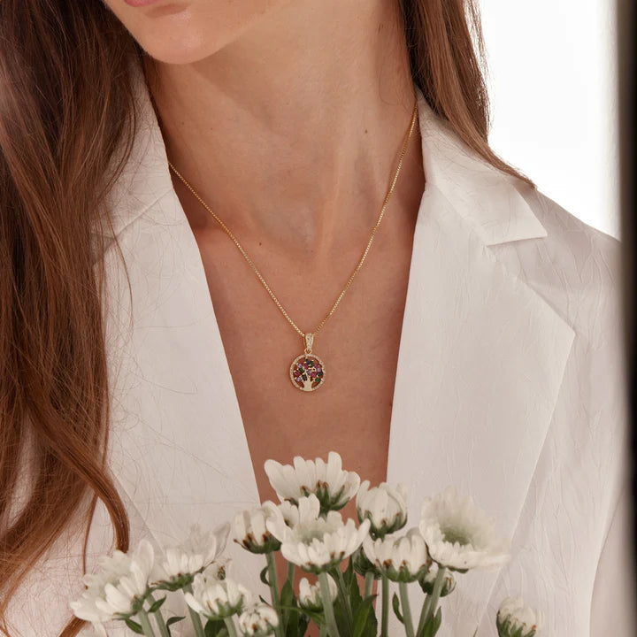 Exquisite Multi Tree of Life Necklace -JOSHINY