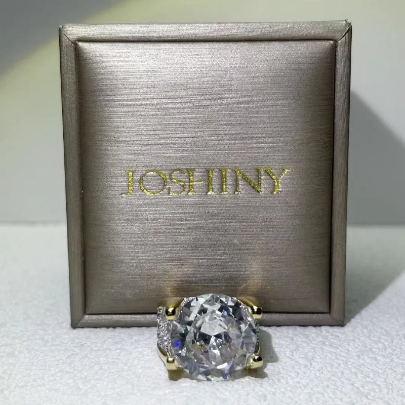 8 CTW Round Cut White Cubic Zirconia 925 Sterling Silver Vintage Engagement Ring -JOSHINY