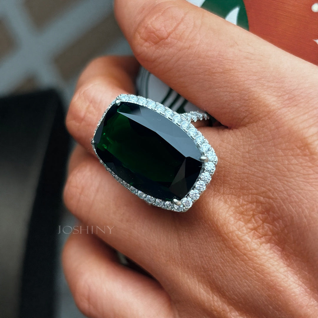 Beautiful green tourmaline ring bracelet-JOSHINY