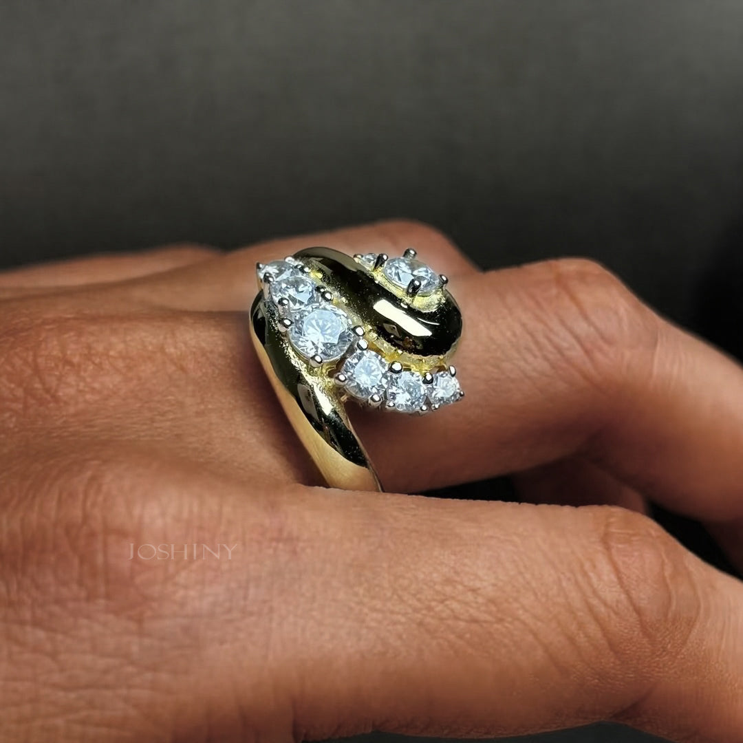 1.5ctw Round Brilliant Cut Fashion Medieval Ring-JOSHINY