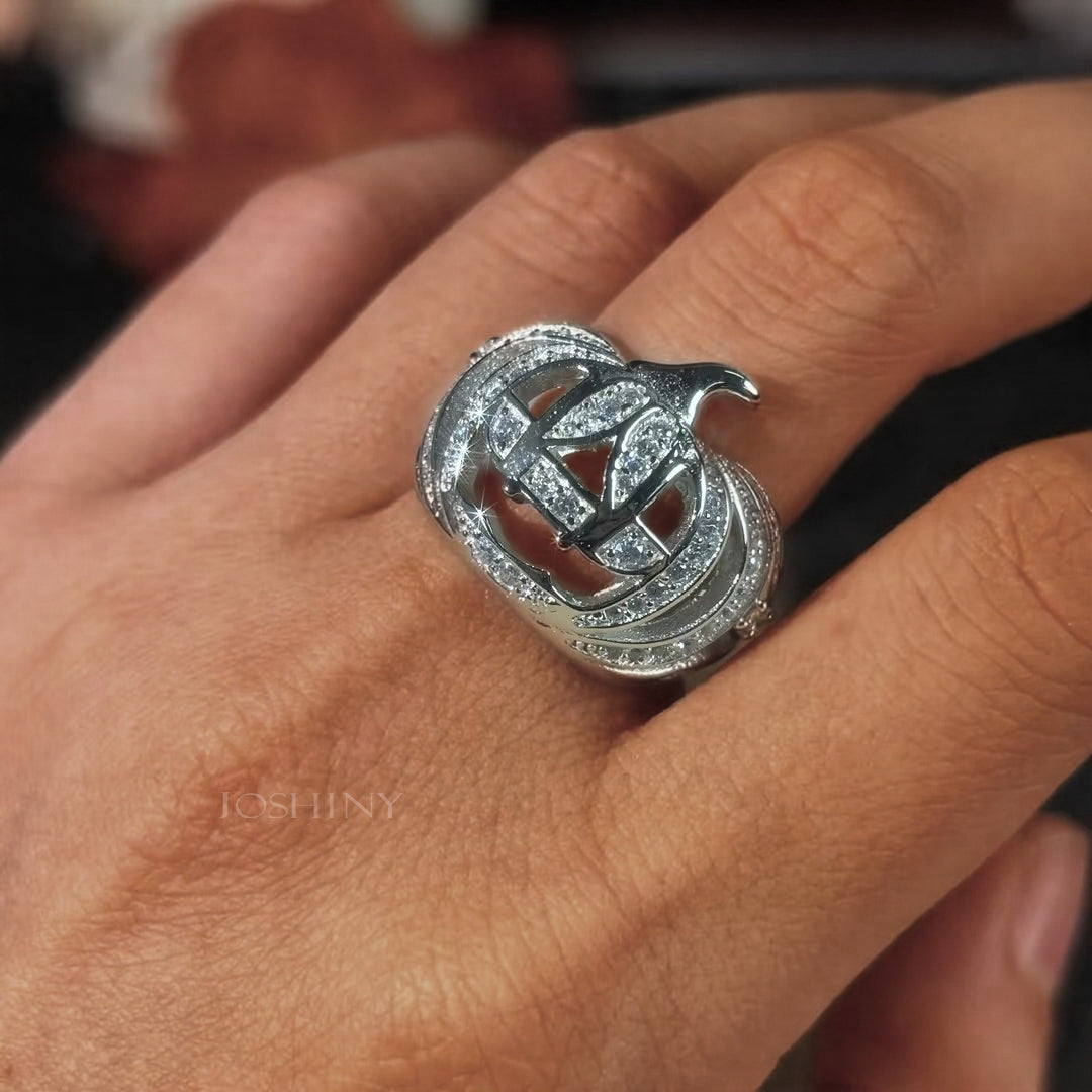 2.0ctw Round Cut Halloween Gemstone Ring-JOSHINY