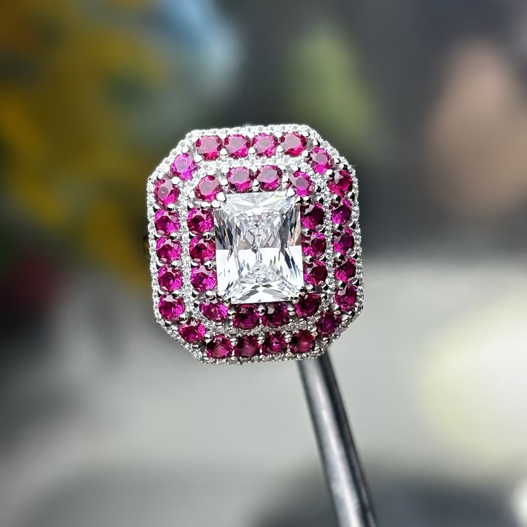 8.0ctw Fine Red Spinel Ring -JOSHINY