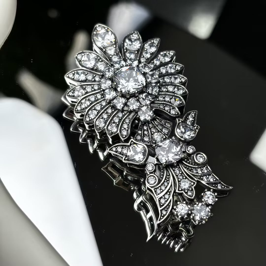 6.36Ctw Old Mine Cut Gemstone Brooch-JOSHINY