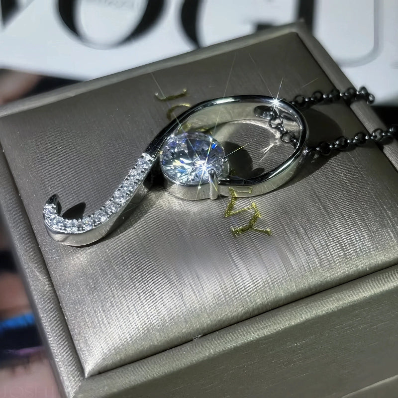 4.05ct Round Cut Elegant Pendant Necklace-JOSHINY