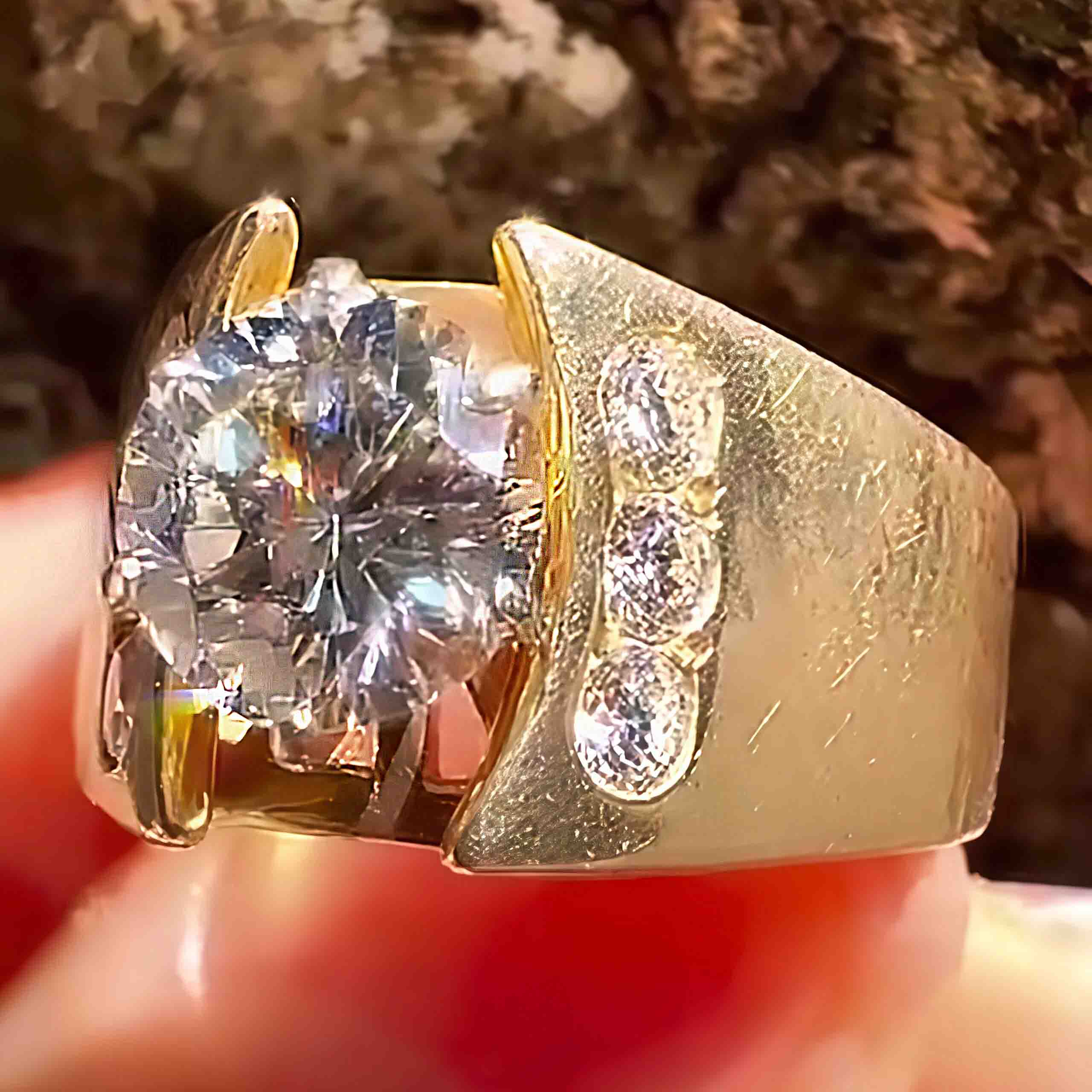 2.5Ctw Vintage Beautiful Gemstone Engagement Ring-JOSHINY