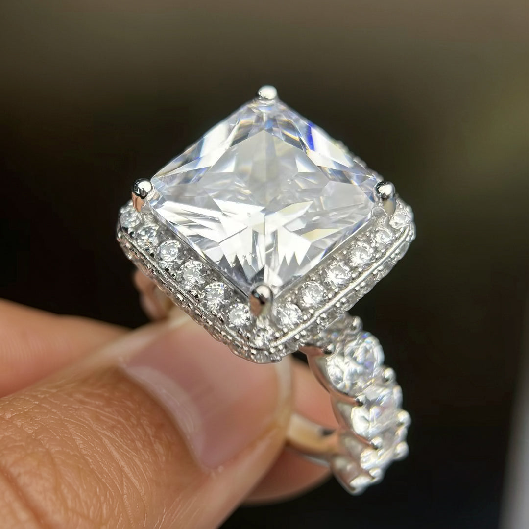 Latest 6ct Princess Cut Stones Engagement Ring -JOSHINY
