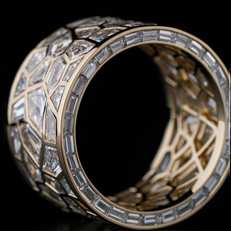 【In Stock】1.9Ctw Broken Mirror Ring