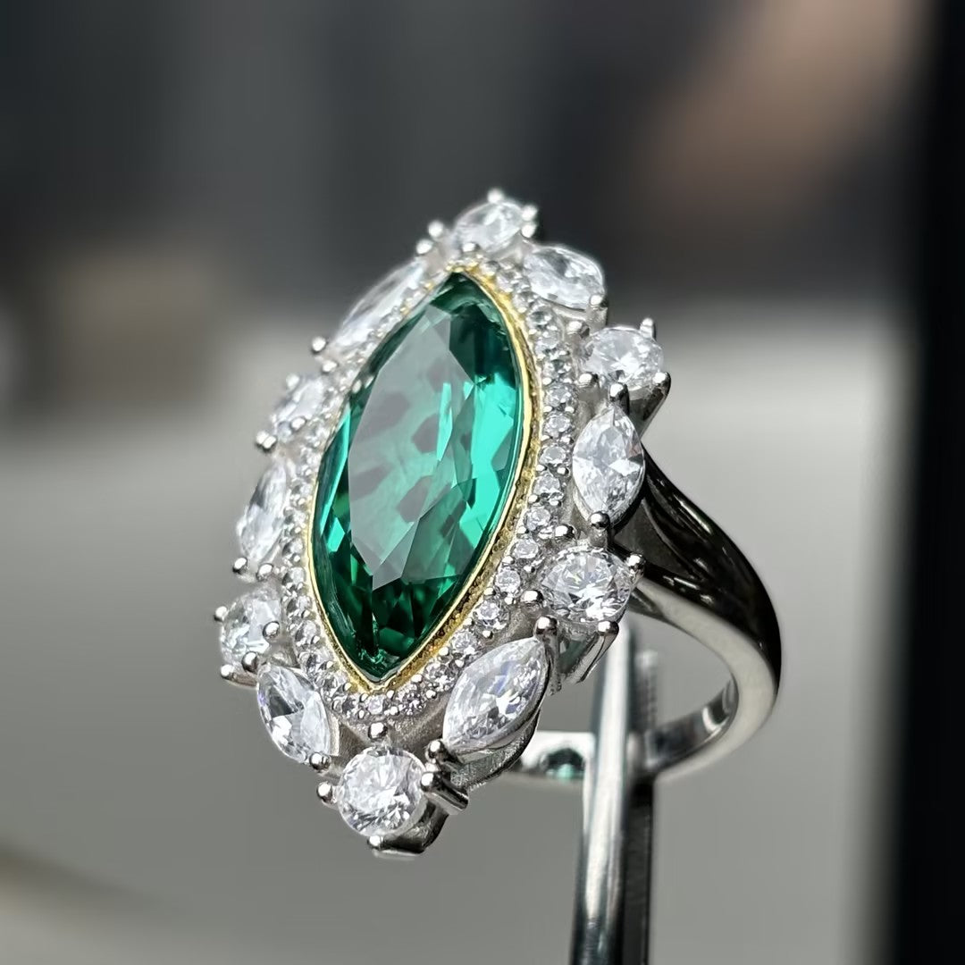 5Ctw Vintage Marquise-Shaped Luxury Ring-JOSHINY