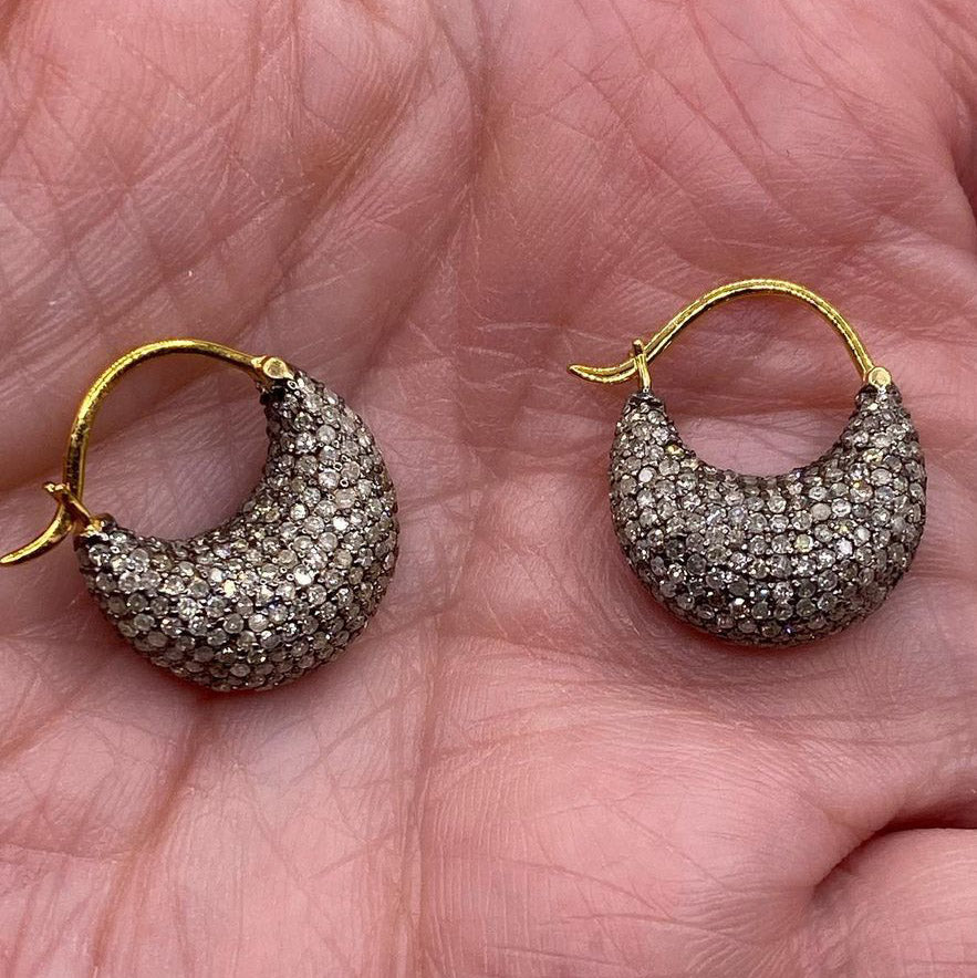 4ctw Gemstone Wrapped Earrings -JOSHINY