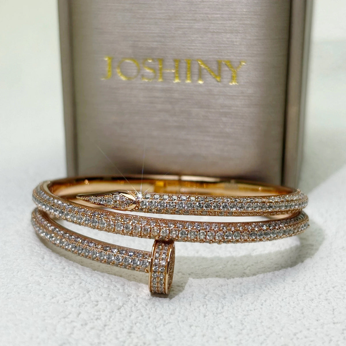 4.5 CTW Round Cut Cubic Zirconia Modern 925 Sterling Silver Bracelet-joshiny