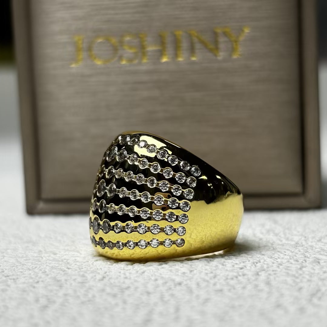1.5ctw Invisible Setting Arch Ring-JOSHINY