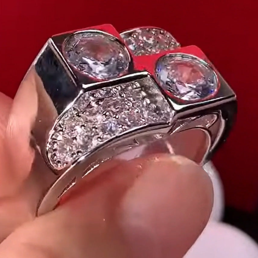 4.22ctw Old European Cut French Art Ring-JOSHINY