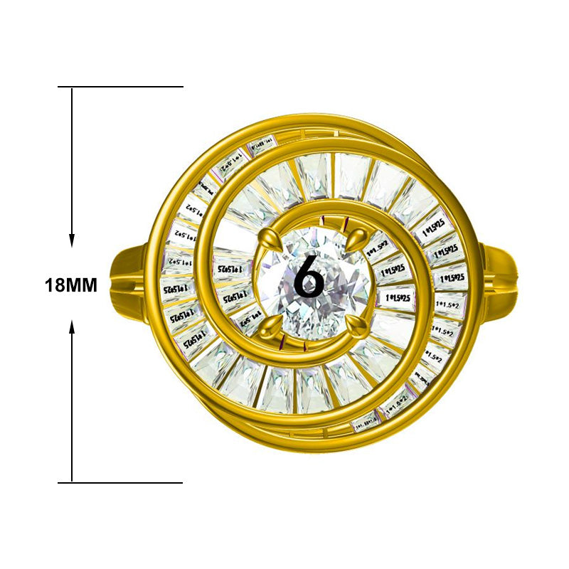 Unique Spiral Ladies Engagement Rings -JOSHINY