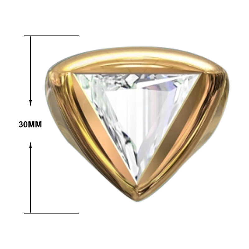 9.0ct Large Triangle Gemstone Ring -JOSHINY