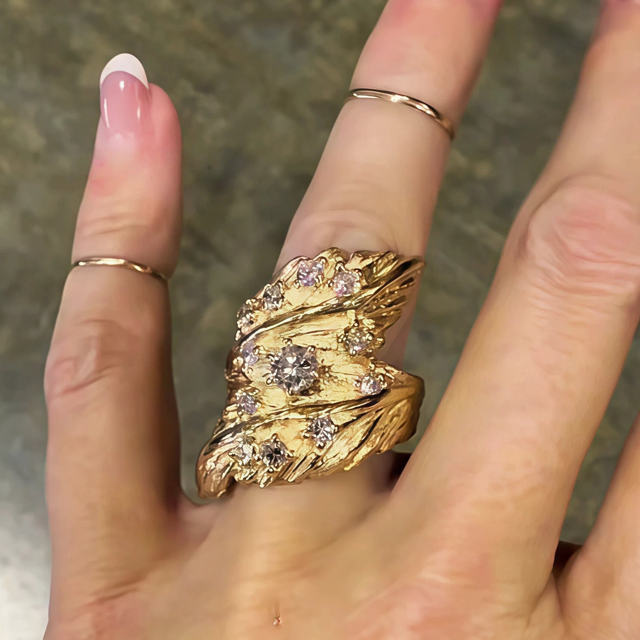 1.0Ctw Stunning Vintage Gemstone Ring-JOSHINY