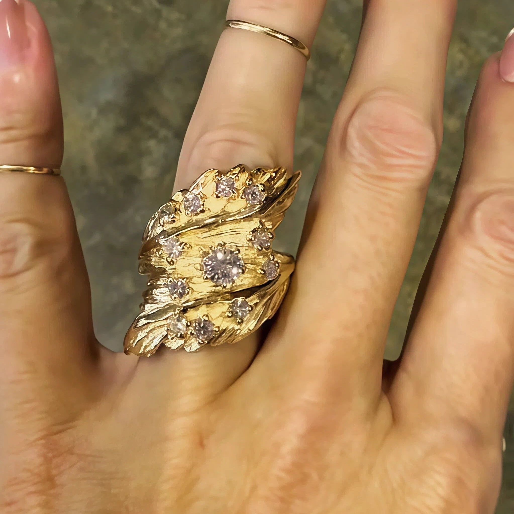 1.0Ctw Stunning Vintage Gemstone Ring-JOSHINY