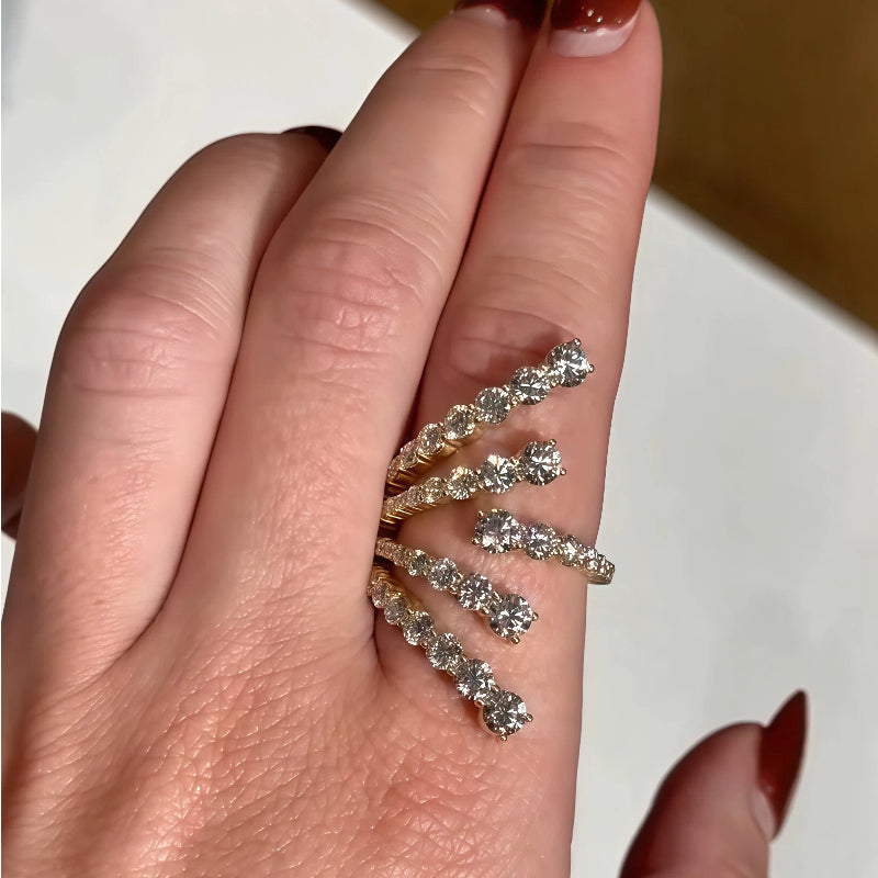 3Ctw Multi-layer Wrapping Ring-JOSHINY