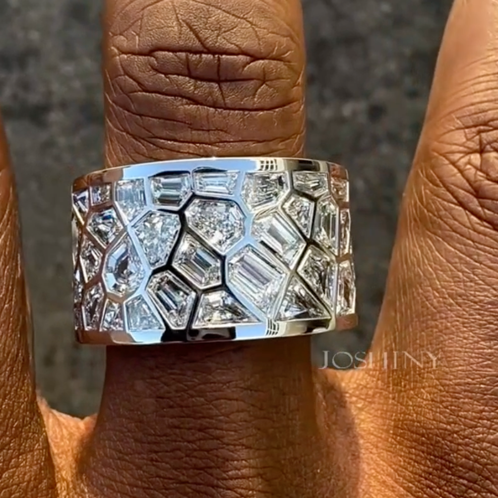 【In Stock】1.9Ctw Broken Mirror Ring