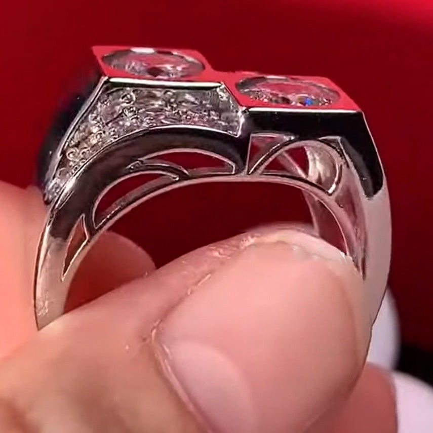 4.22ctw Old European Cut French Art Ring-JOSHINY