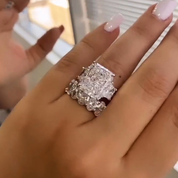 15ctw Mixed Cut Perfect Combination Ring Set -JOSHINY