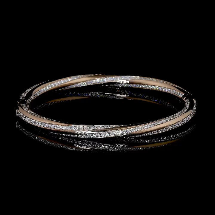 5.25ct Round Gemstone Luxury Gold Bracelet -JOSHINY