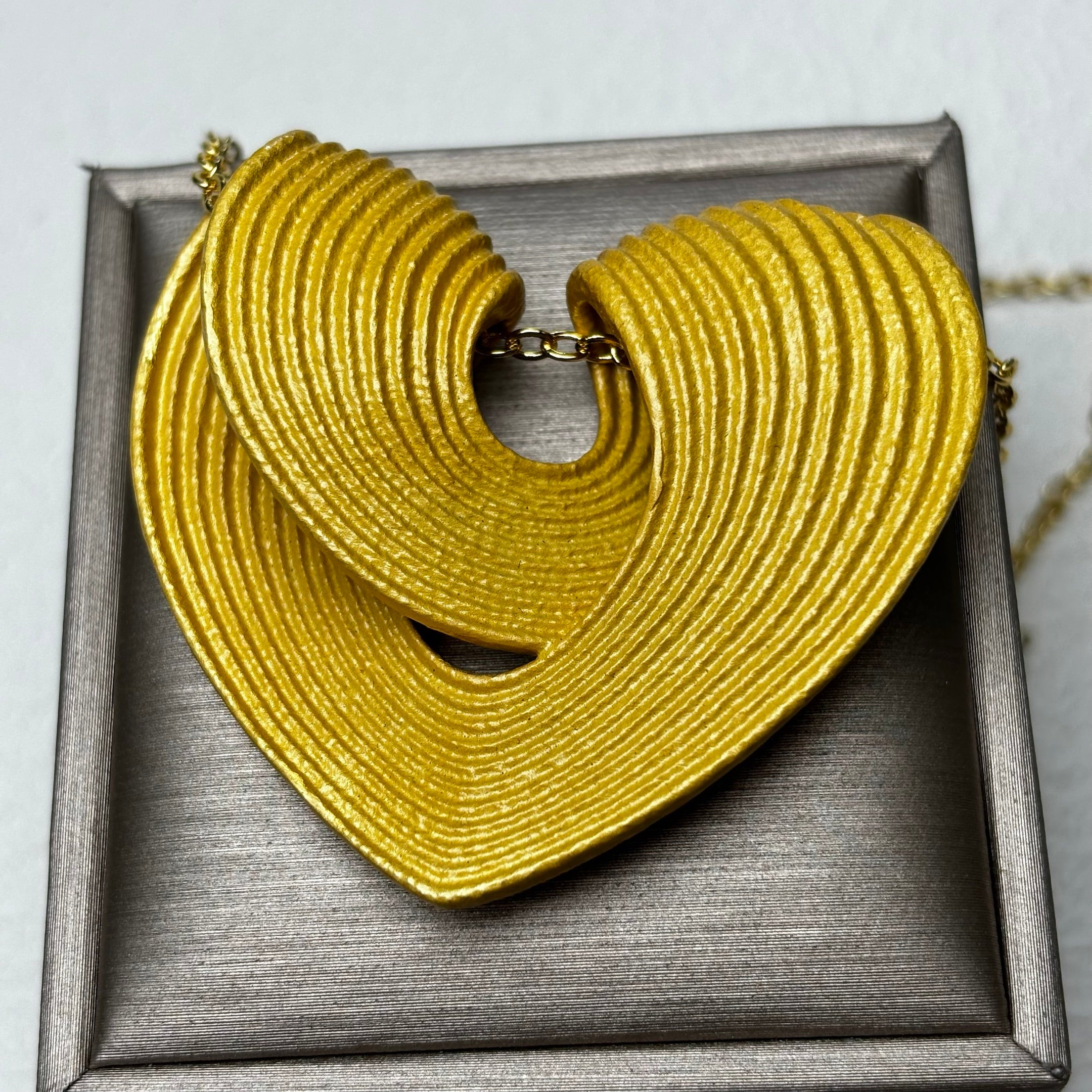 Unique Gold Pleated Texture Fashion Necklaces -JOSHINY