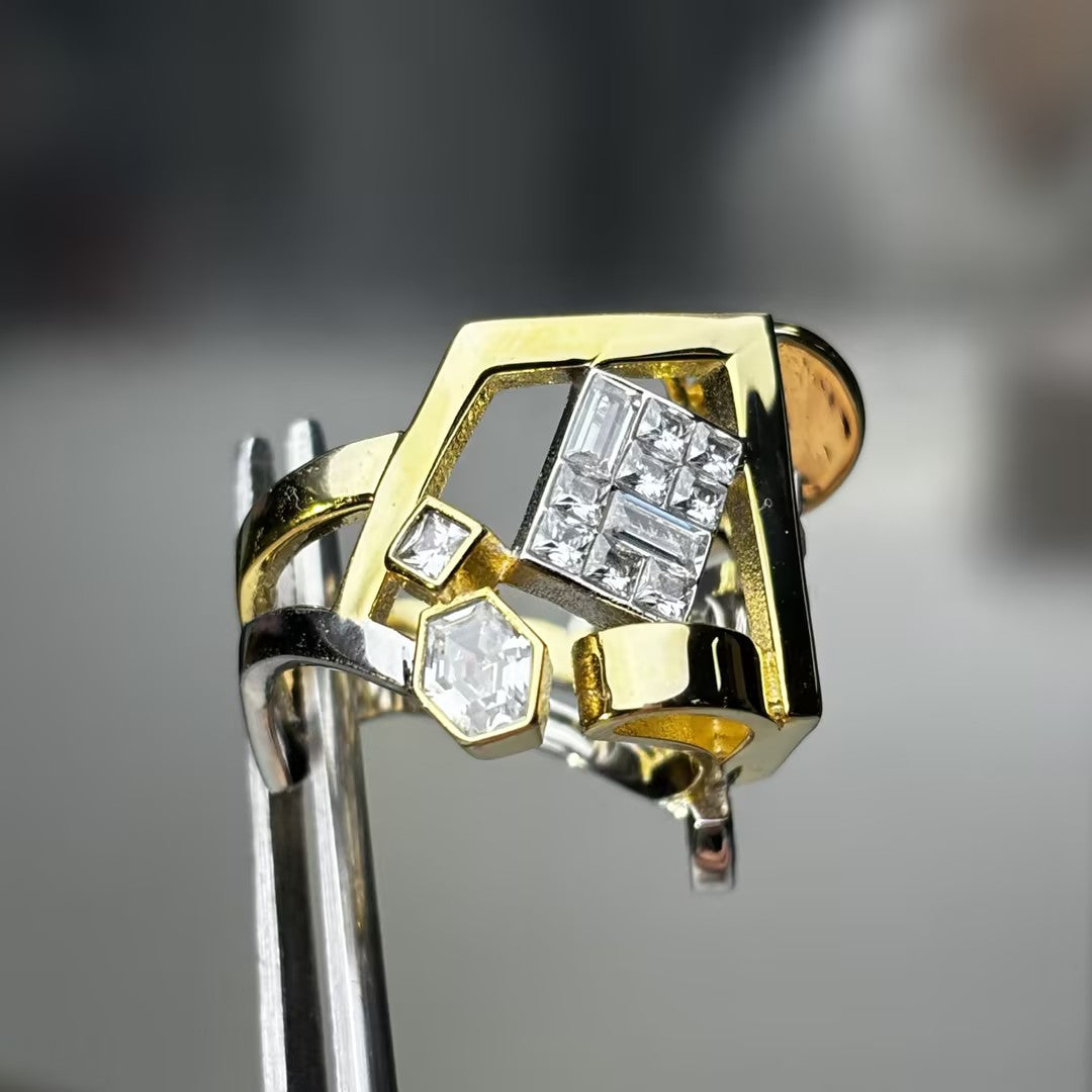 Rings with unique gemstone cuts-JOSHINY