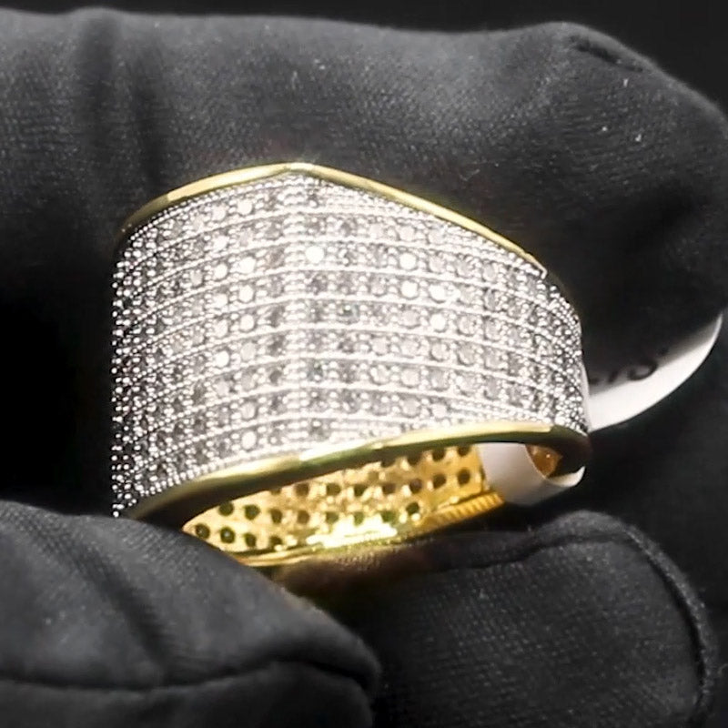 3.9ctw Micropavé 360 Collection Gemstone Ring-JOSHINY