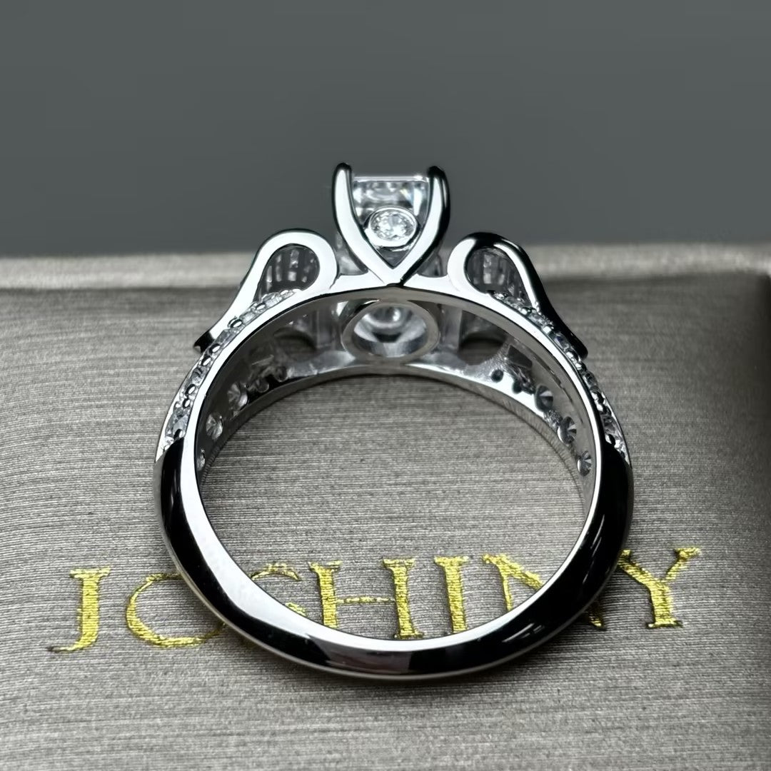 Exquisite 2 ctw Multi-Cut White Gemstone Engagement Ring -JOSHINY