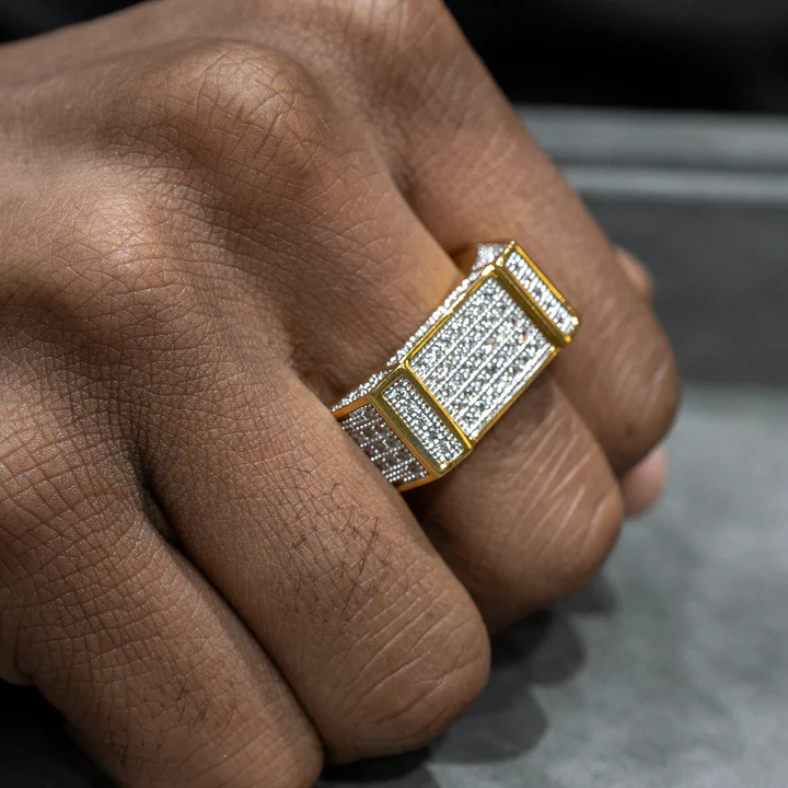 1.95ctw Microset Baguette Faceted Ring-JOSHINY