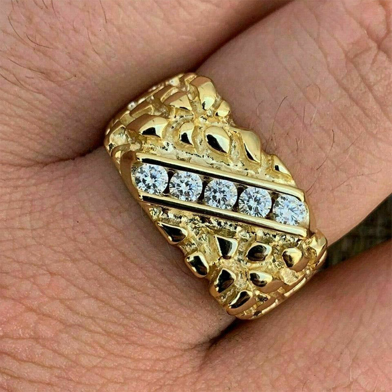 0.4ctw Round Cut 5 Stone Orbit Ring -JOSHINY