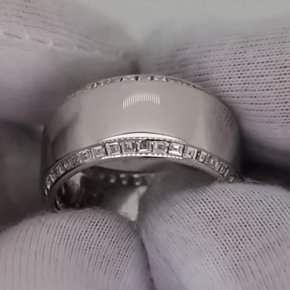 Stylish 2 ctw Baguette & Trapezoidal Cut White Gemstone Ring -JOSHINY