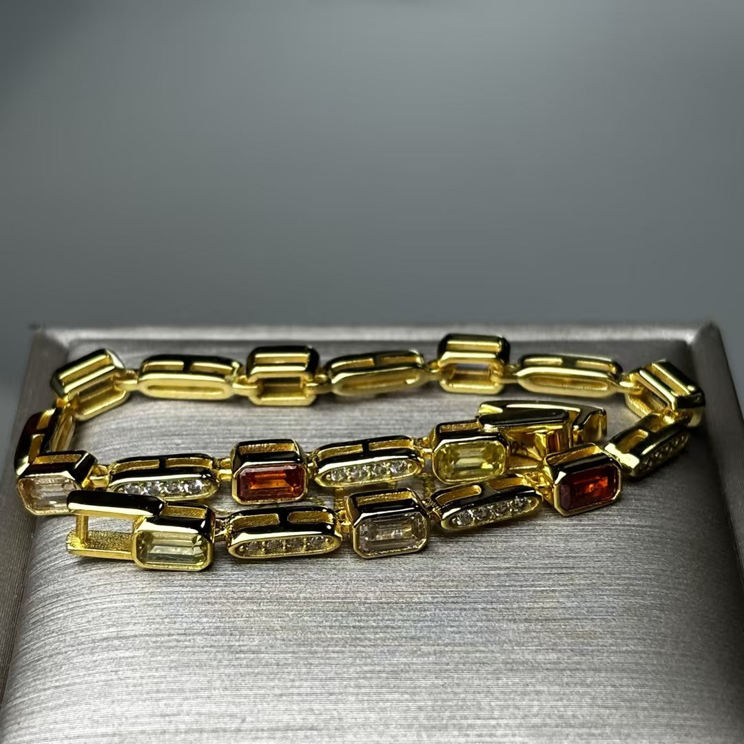 3Ctw Vintage Gemstone Bracelet-JOSHINY
