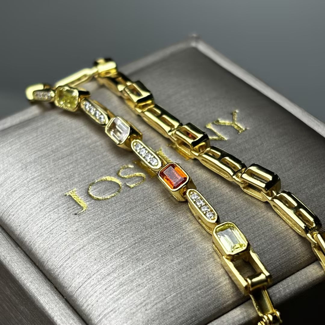 3Ctw Vintage Gemstone Bracelet-JOSHINY