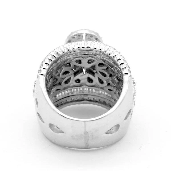 6ctw Royal Style Wide Shank Cocktail Gemstone Ring -JOSHINY