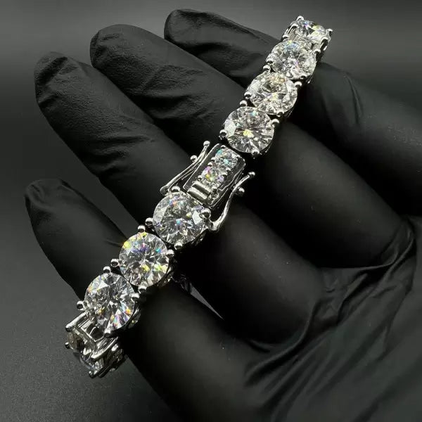 55ctw Classic Round Cut White Gemstone Bracelet-JOSHINY