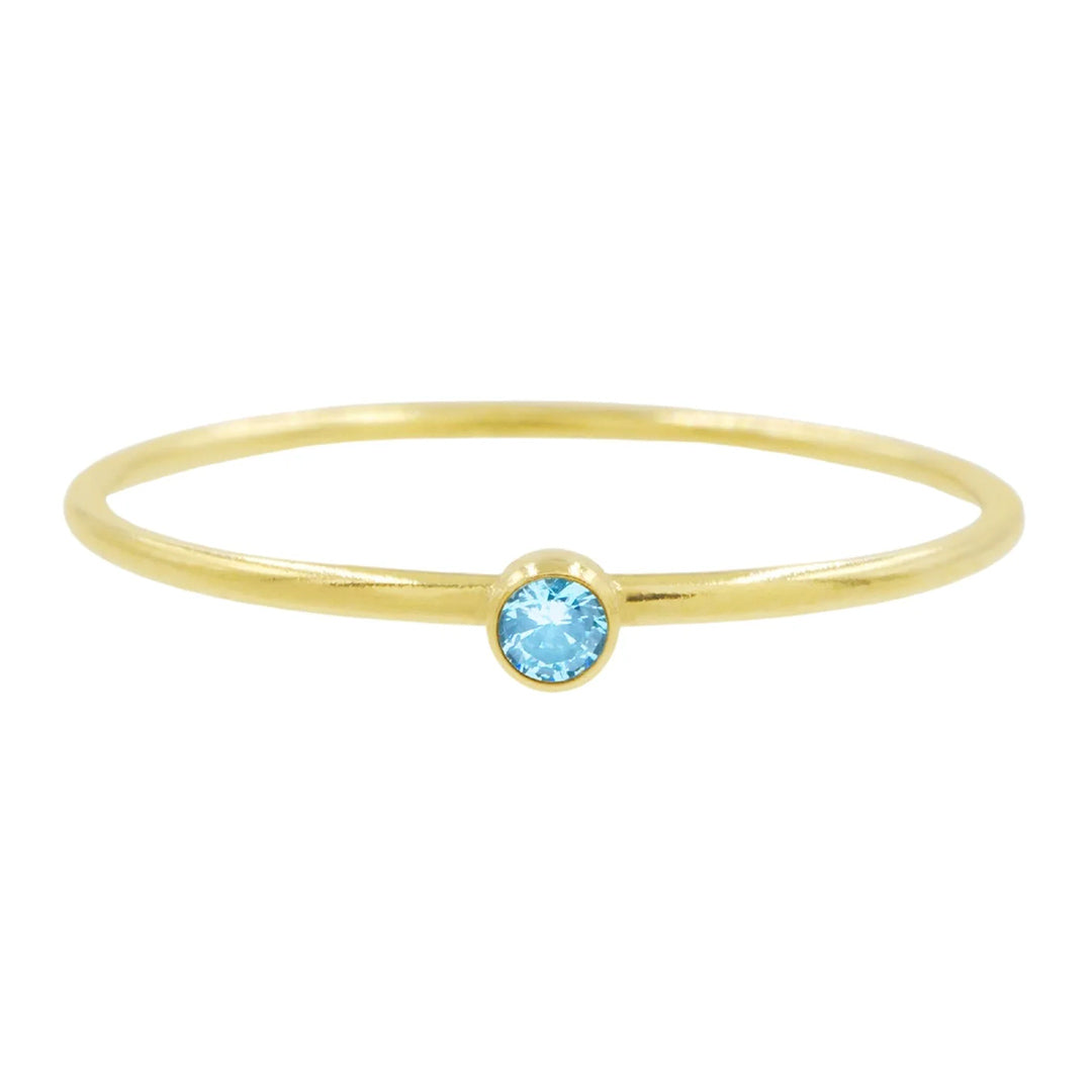 【Buy One Get One Free】1.0ct Round Cut Minimalist Birthstone Stacking Ring -JOSHINY