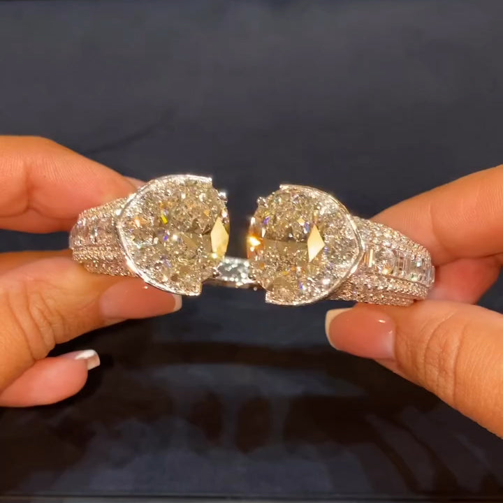 Gorgeous Oval Cut Diamond Bracelet -JOSHINY