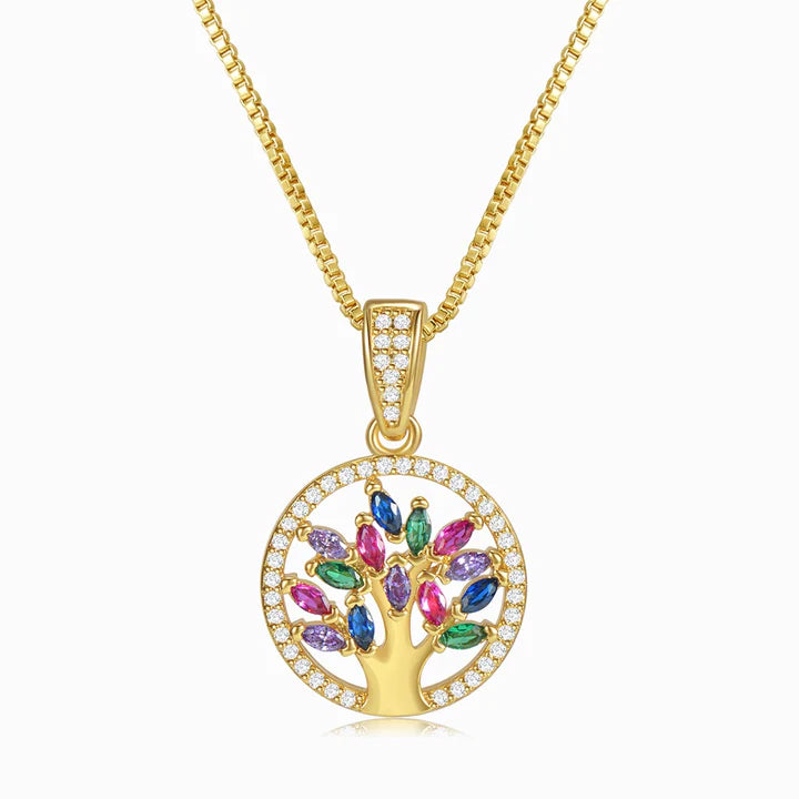 Exquisite Multi Tree of Life Necklace -JOSHINY